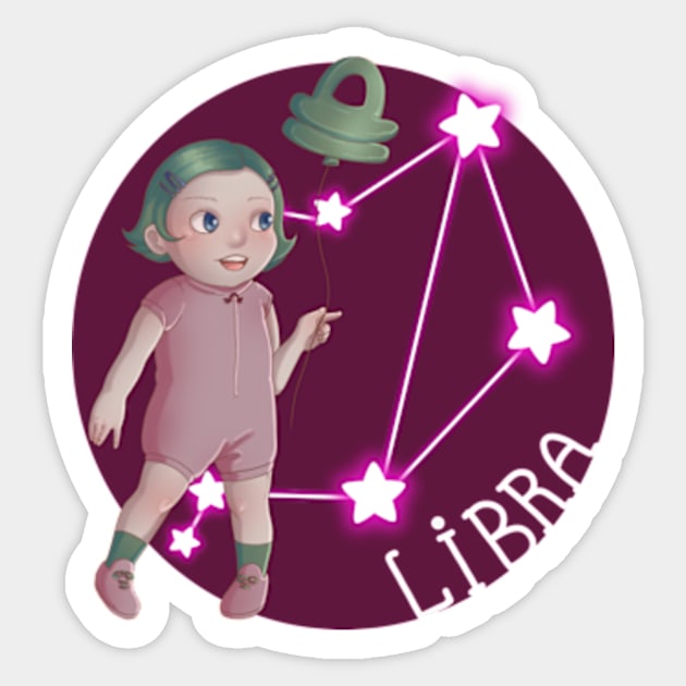 Libra Baby Sticker by Jujurujubs